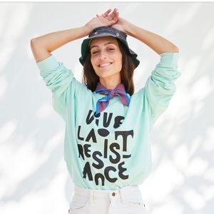 NWT Clare V sweatshirt Medium Vive La Resistance